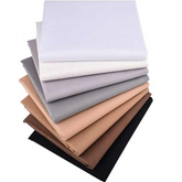 CraftsFabrics Lot de 8 carrés de tissu prédécoupés en coton uni de 50 cm x 50 cm pour patchwork et couture